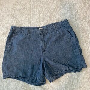 GAP Chambray Shorts - Size 12 Short